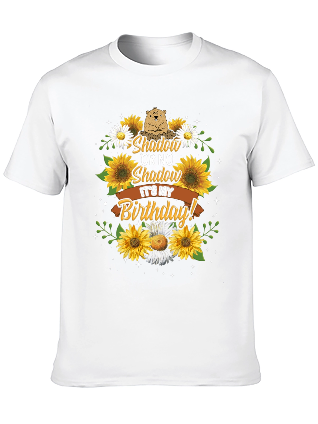 Black Shadow Or No Shadow It's My Birthday T-Shirt view 10