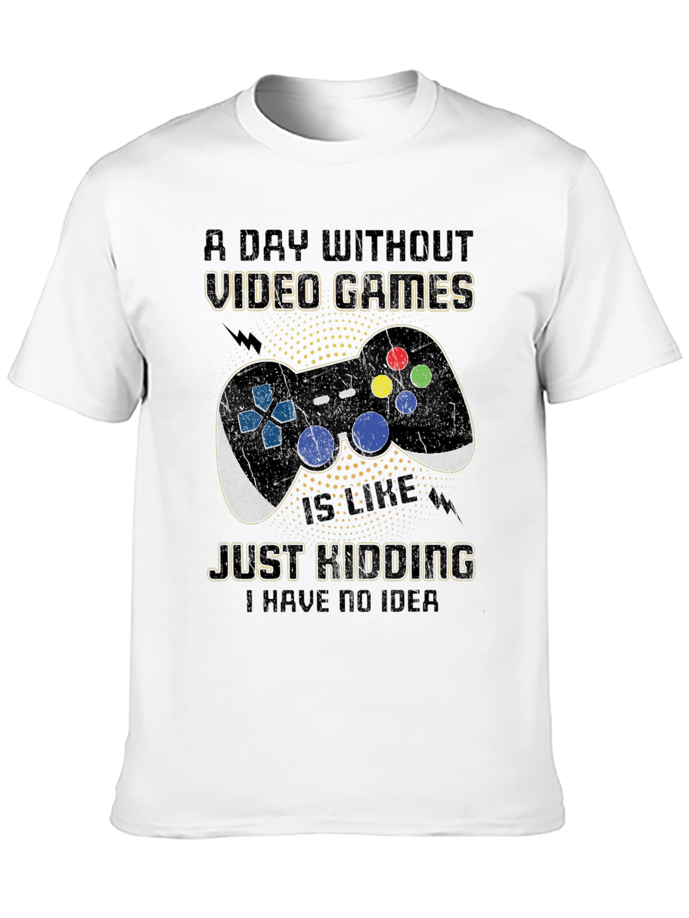 Black Funny Video Game T-Shirt - A Day Without Games view 10