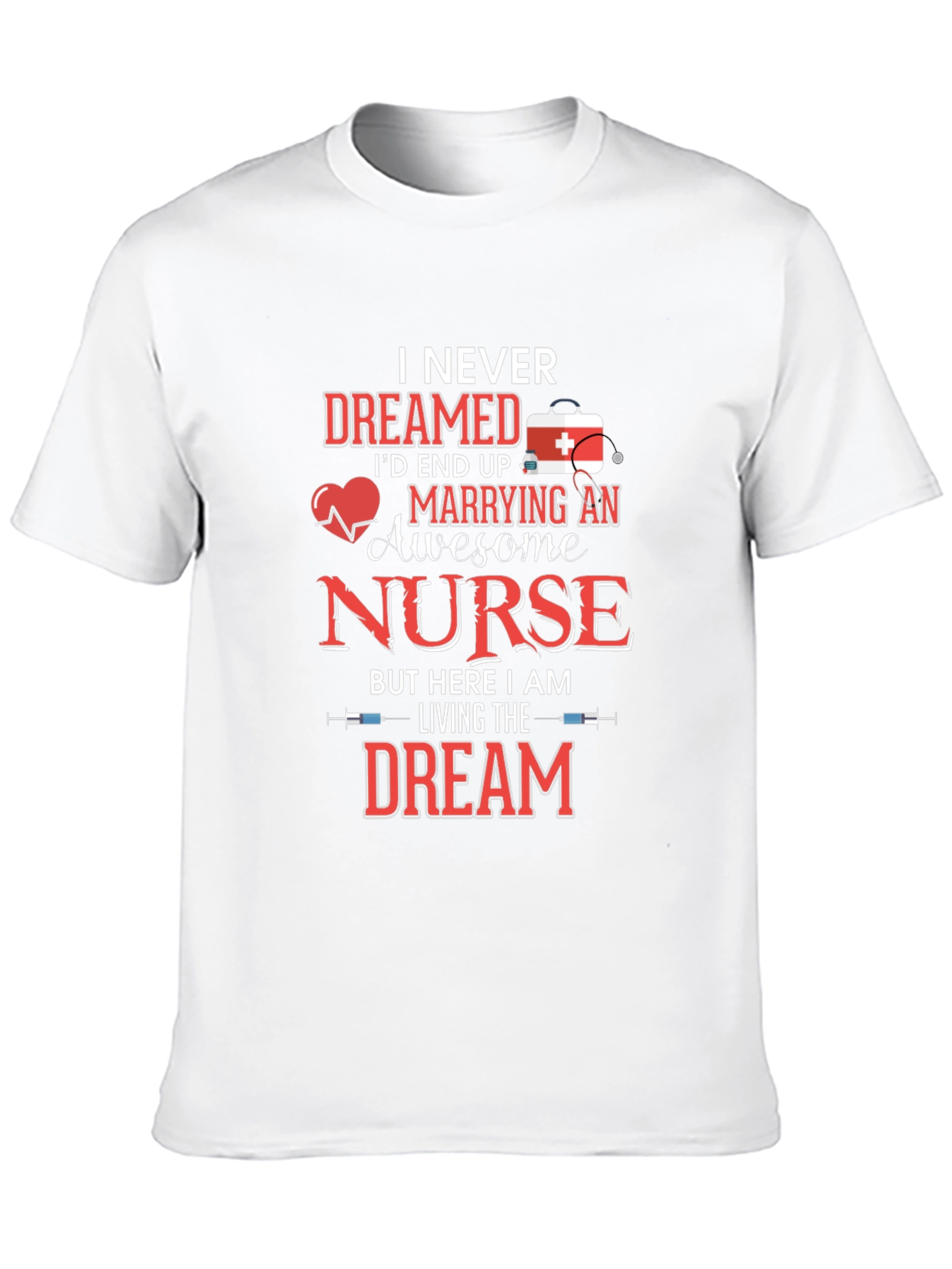 Black Awesome Nurse T-Shirt - Husband Gift view 10