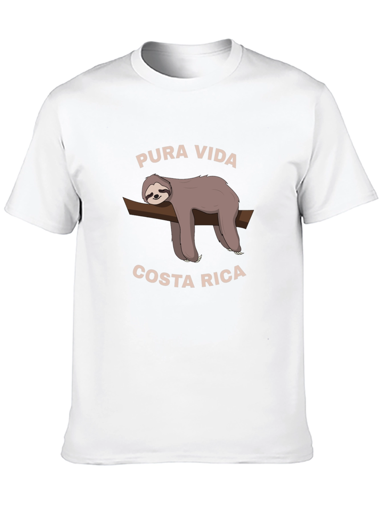 Black Pura Vida Costa Rica Sloth Graphic T-Shirt view 10
