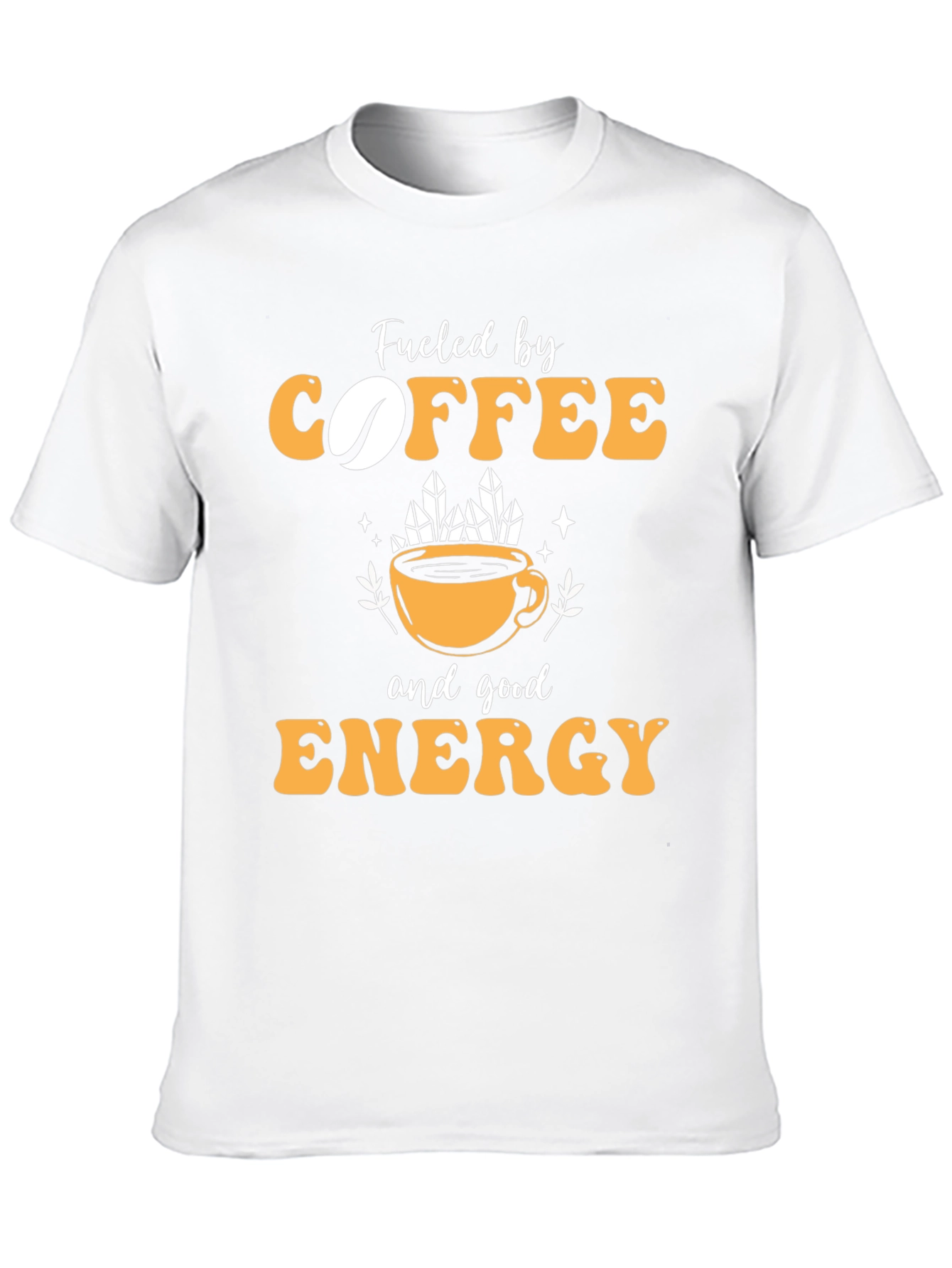 Black Fueled by Coffee and Good Energy T-Shirt view 10
