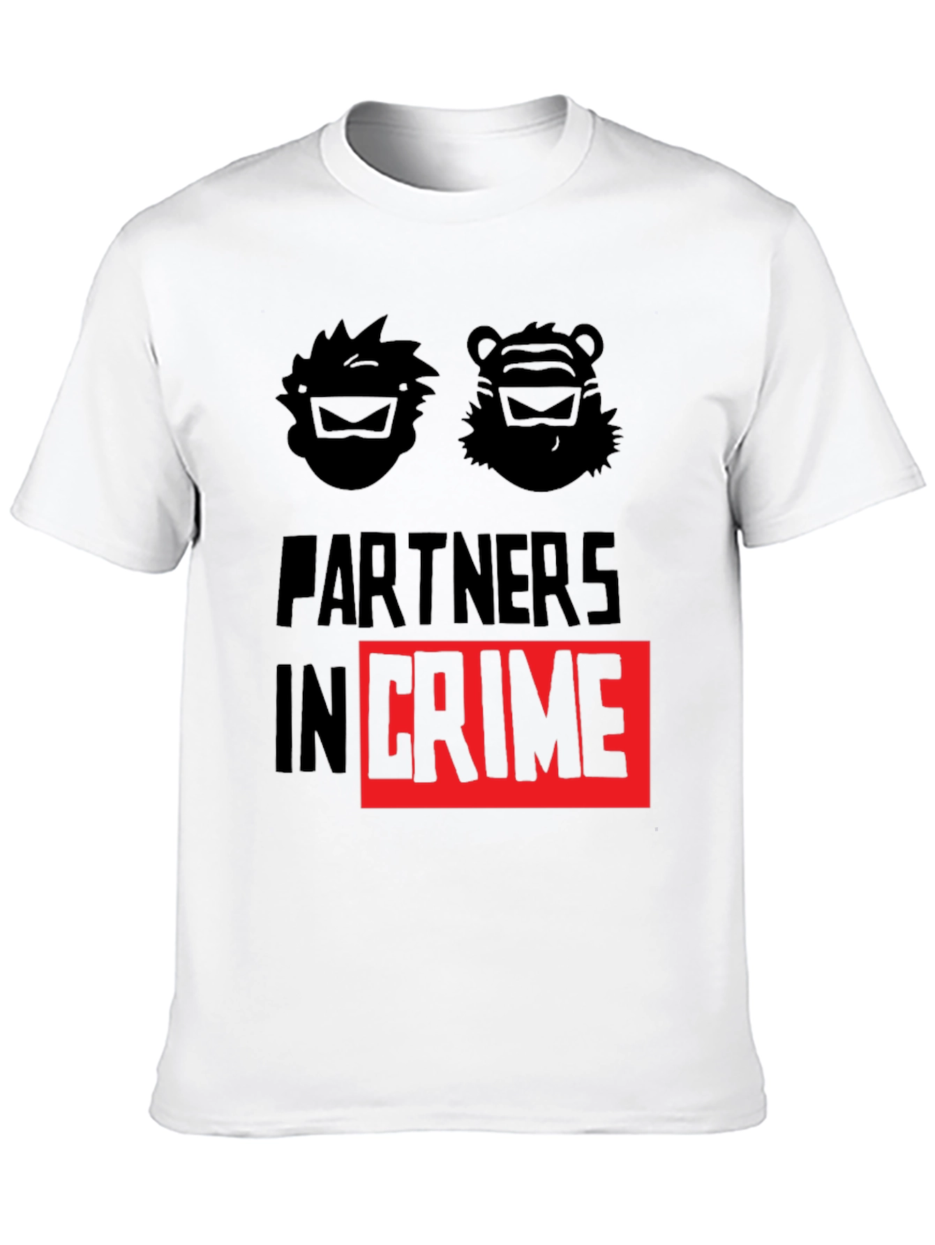 Black Partners in Crime Graphic T-Shirt - Black view 10