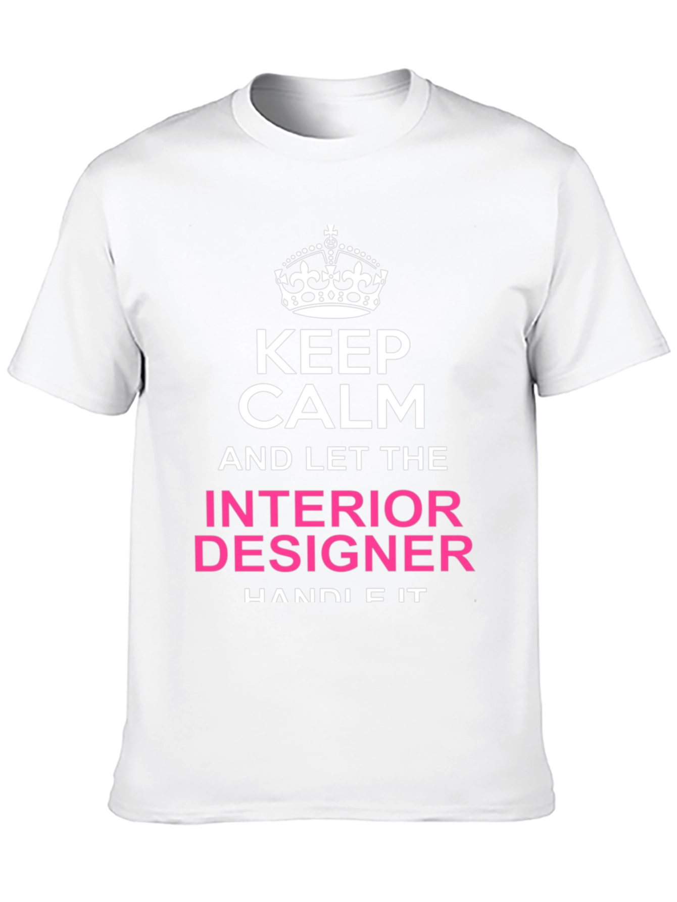 Black Keep Calm Interior Designer T-Shirt view 10