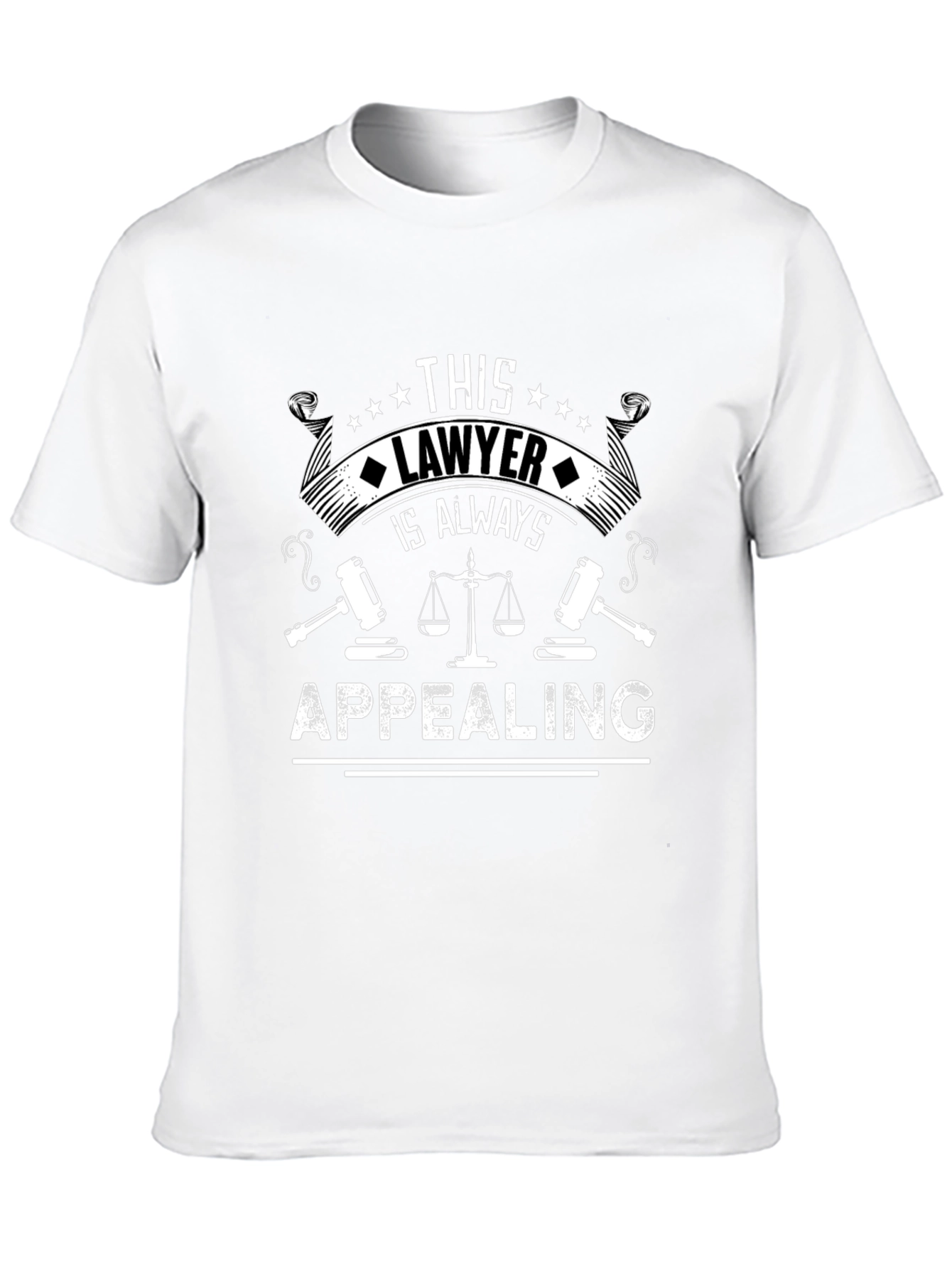 Black Lawyer Always Appealing Graphic Tee - Black view 10