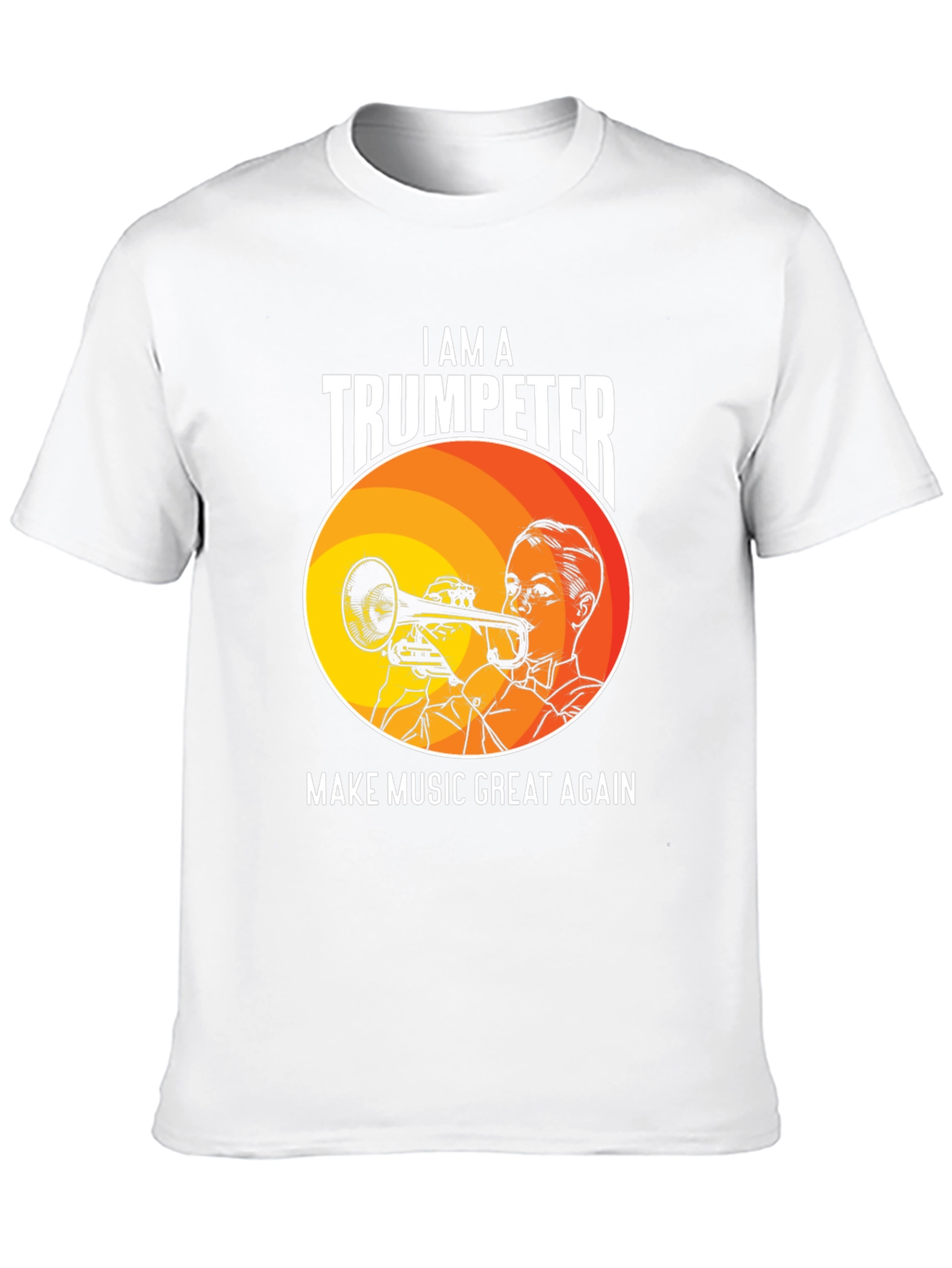Black Trumpeter Graphic T-Shirt: Make Music Great Again view 10