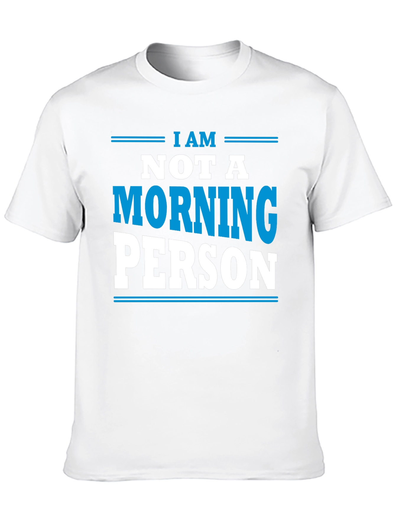 Black I am Not a Morning Person T-Shirt - Funny Slogan Tee view 10