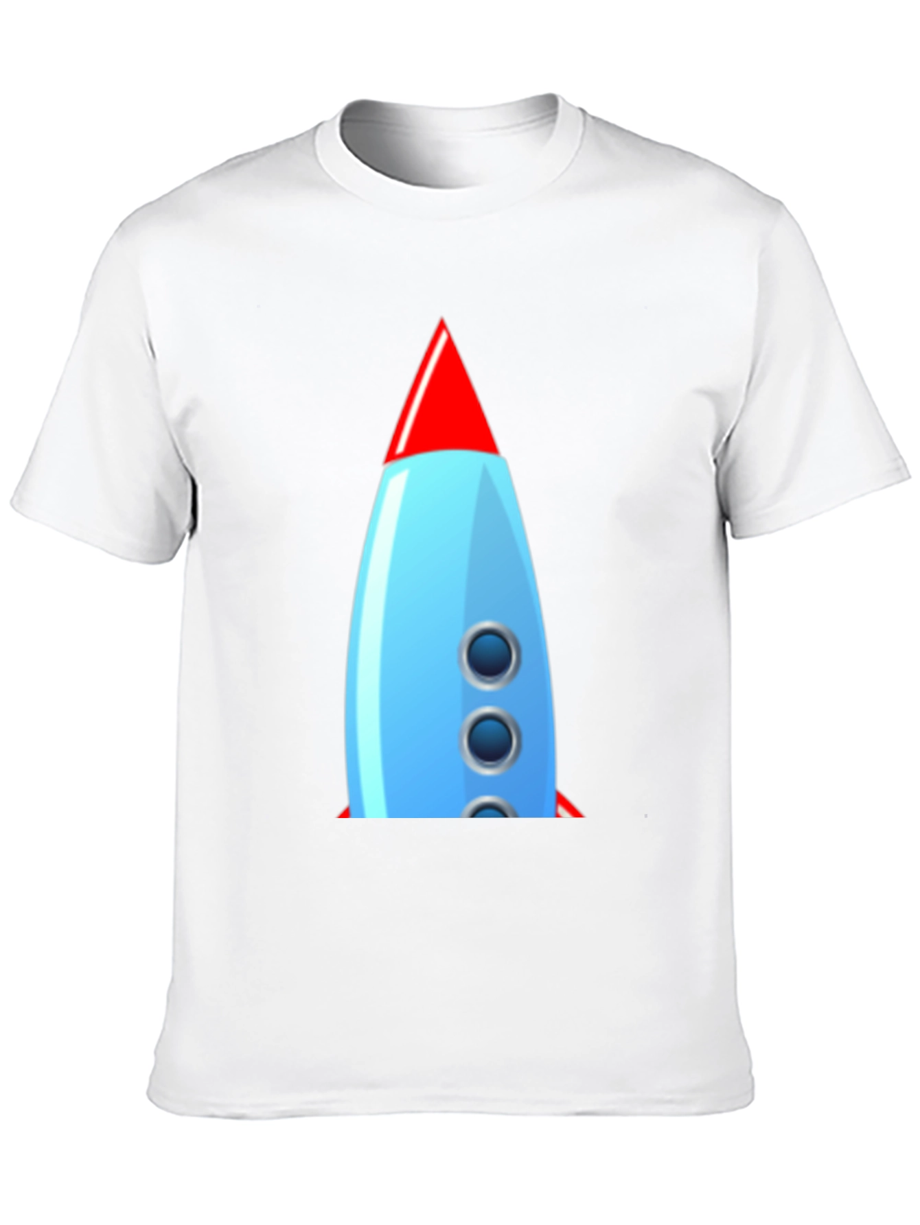 Black Retro Rocket Graphic Tee - Classic Cool! view 10