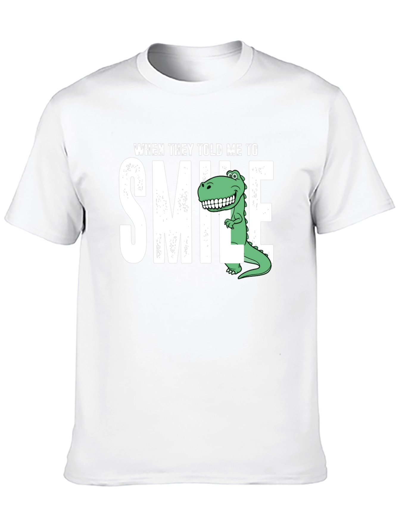 Black Smile Dinosaur Graphic T-Shirt view 10