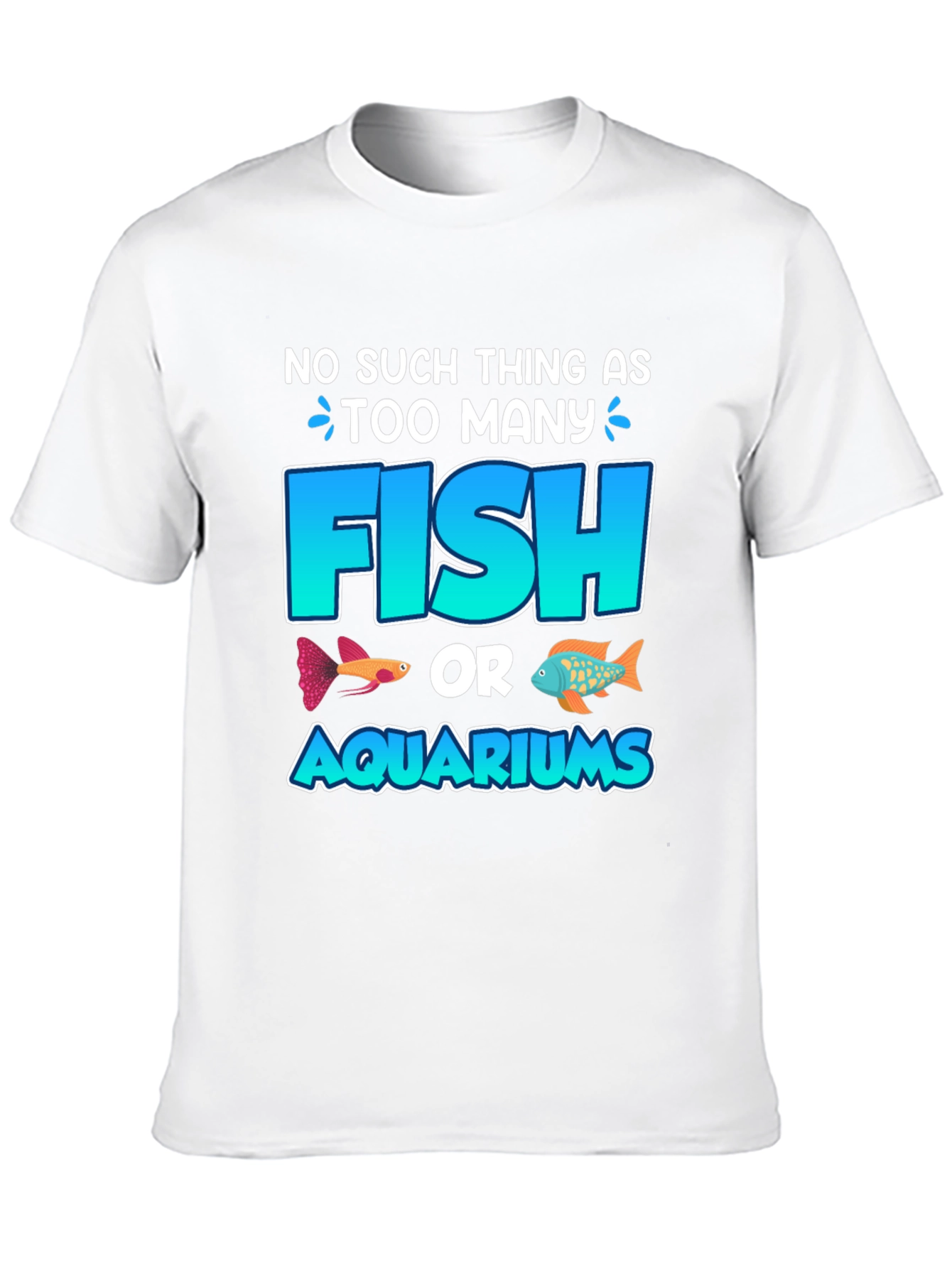 Black Funny Fish & Aquarium T-Shirt view 10