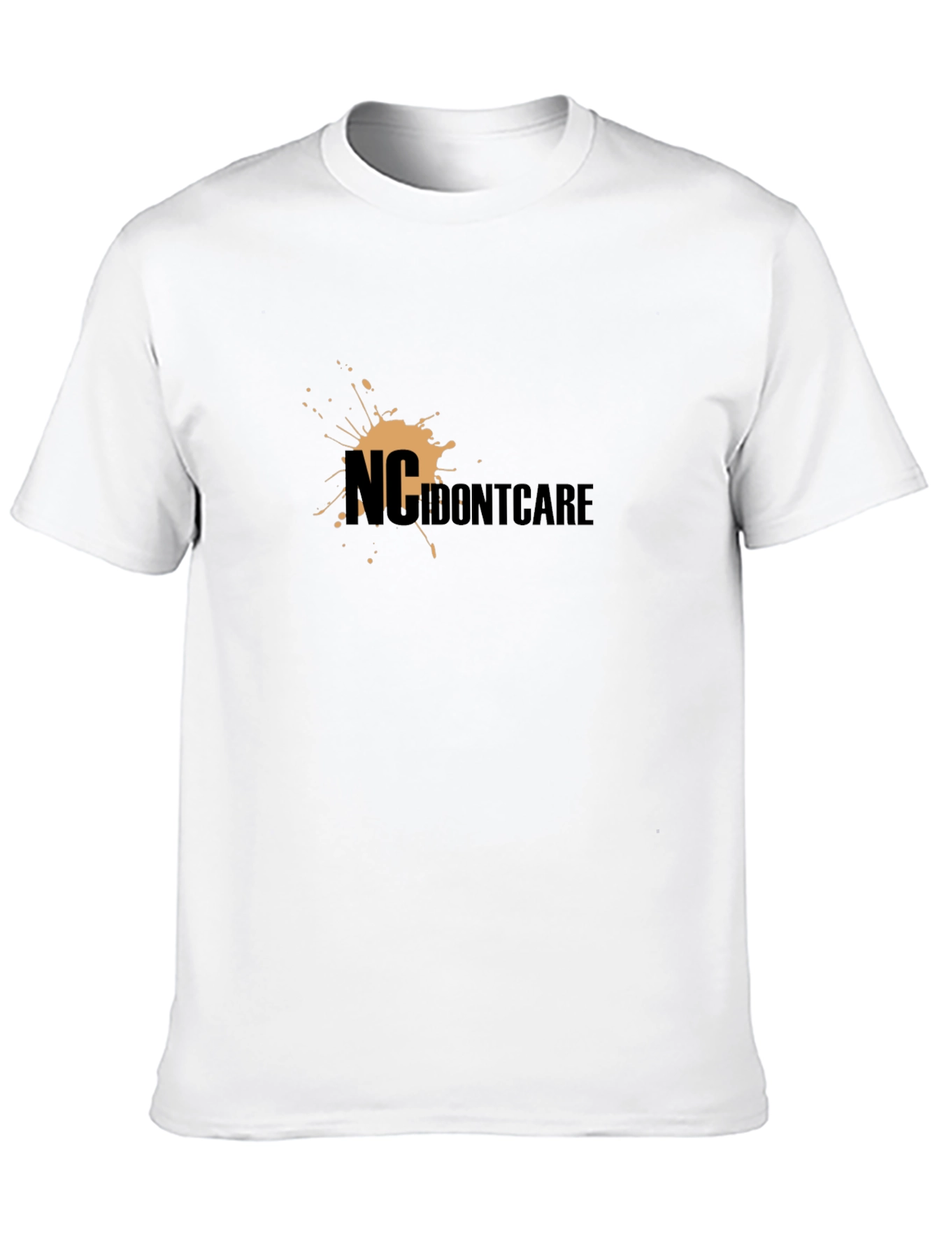 Black NC IDONTCARE Graphic T-Shirt - Bold Statement Tee view 10