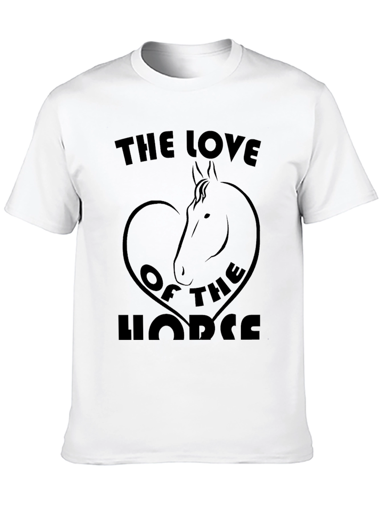 Black Love of The Horse Black Graphic Tee view 10