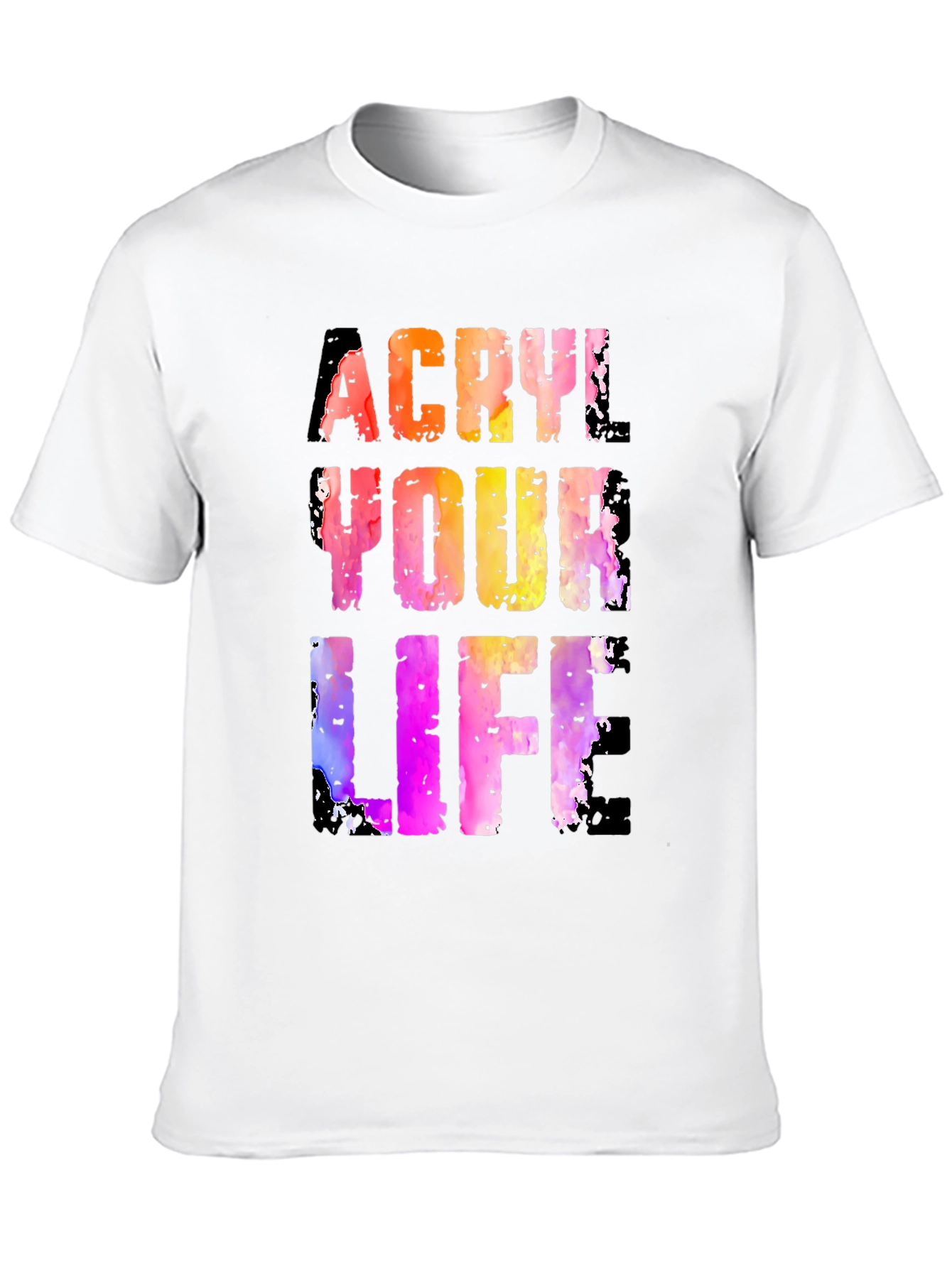 Black Acrylic Your Life Graphic Tee - Black T-Shirt view 10