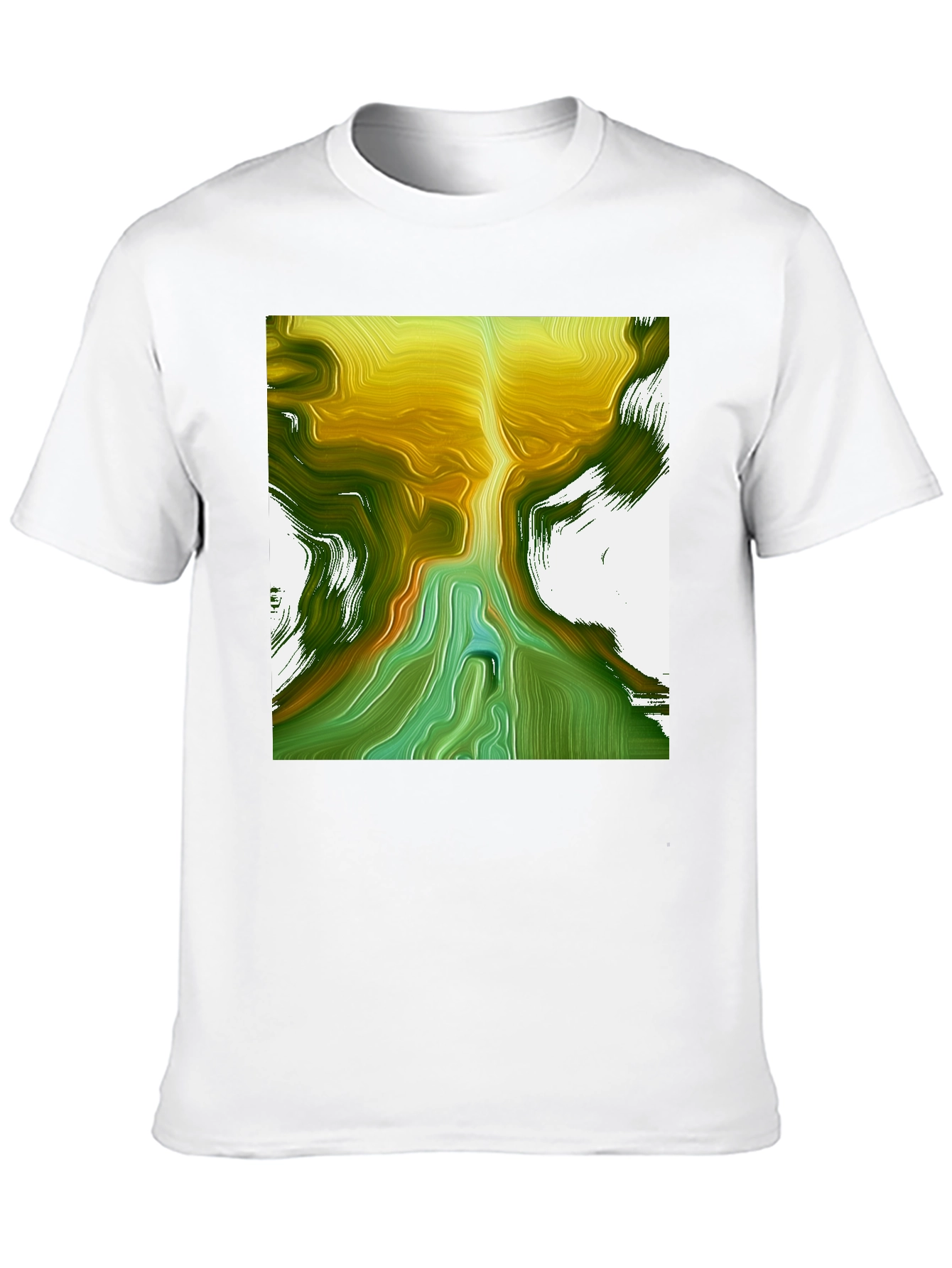 Black Abstract Art T-Shirt - Unique Design view 10