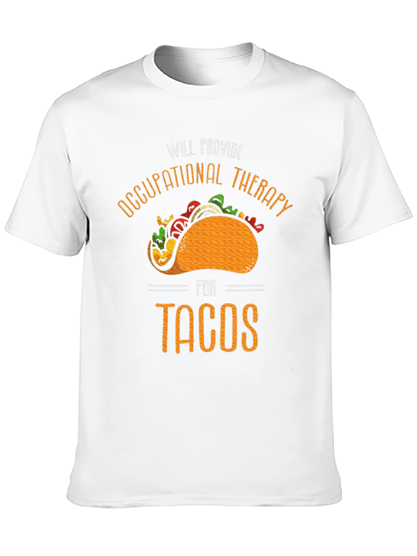 Black Occupational Therapy Tacos Graphic Tee view 10