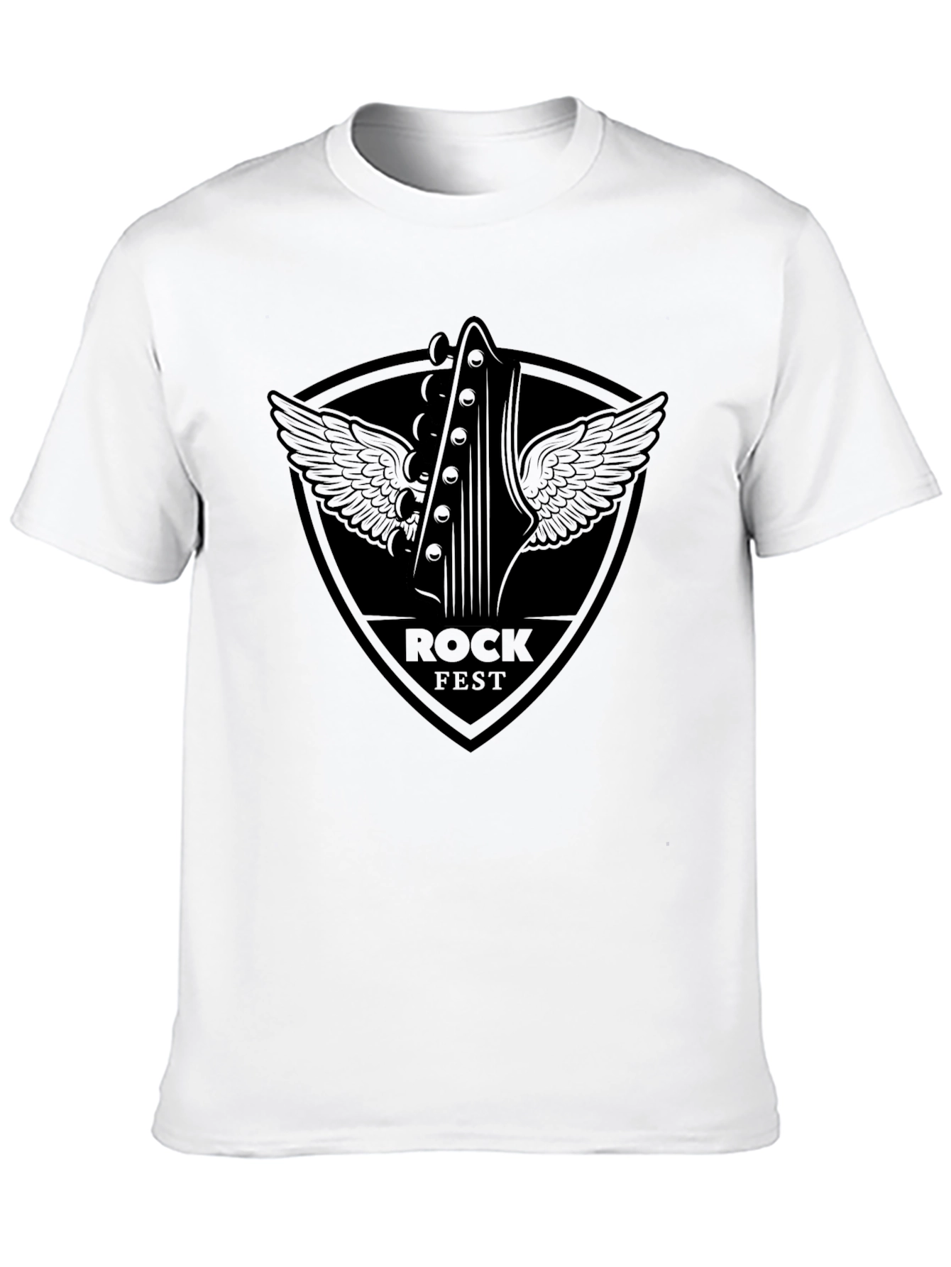 Black Rock Fest Graphic Tee - Black Cotton Blend Shirt view 10