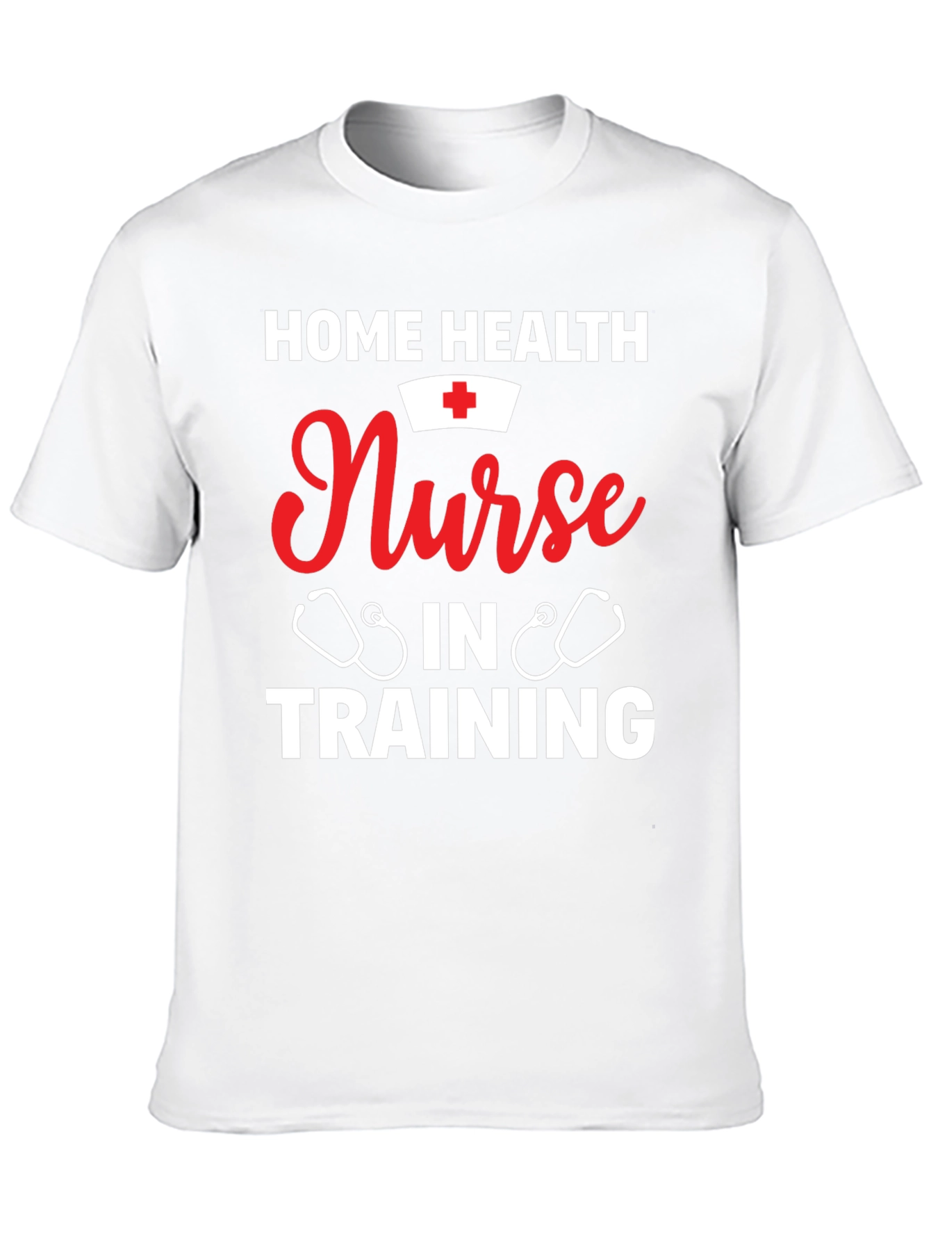 Black Home Health Nurse in Training Graphic T-Shirt view 10
