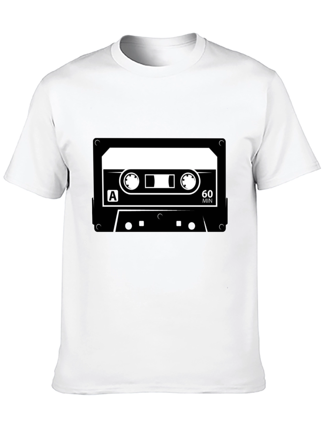 Black Retro Cassette Tape Graphic T-Shirt view 10