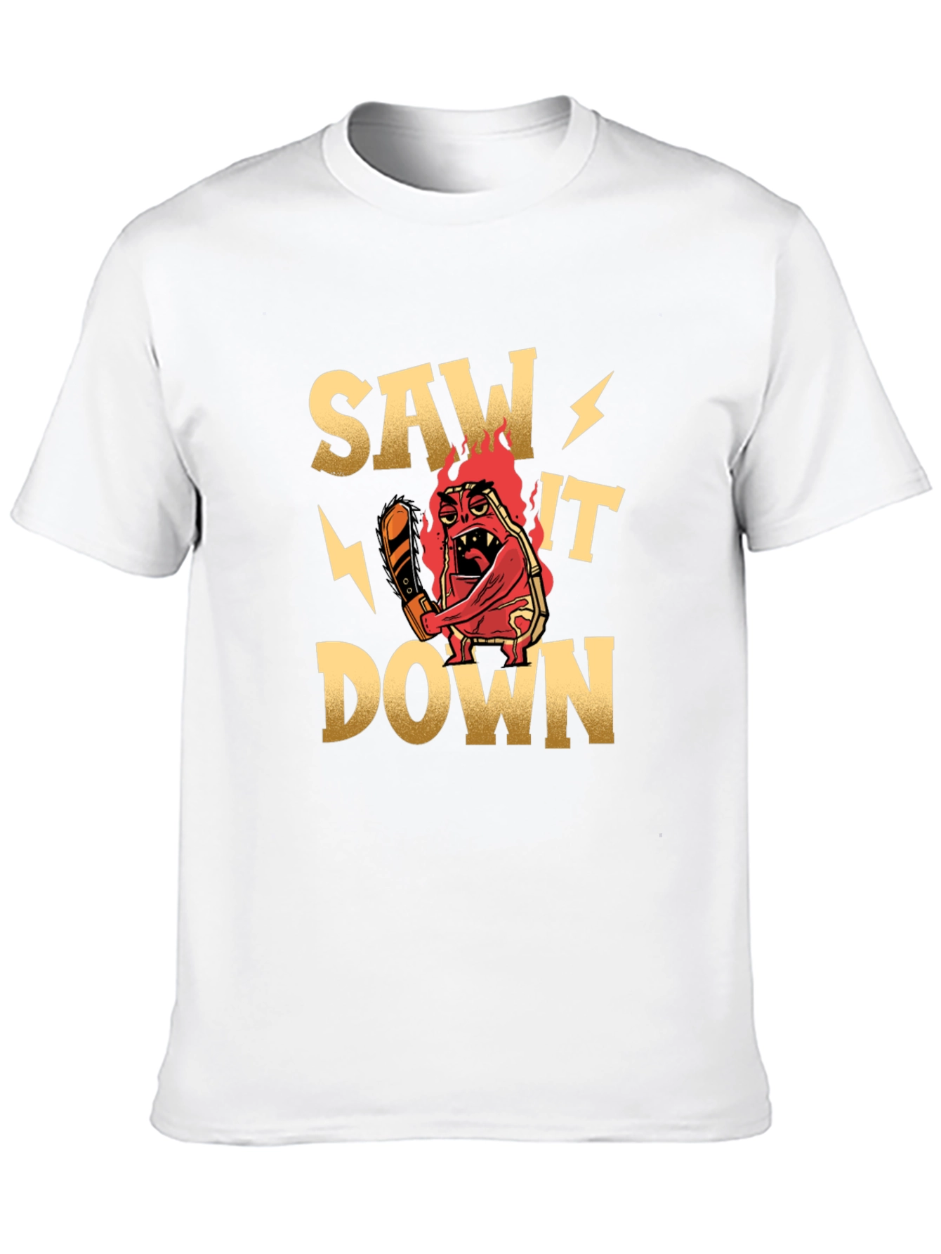 Black Saw It Down Graphic T-Shirt view 10
