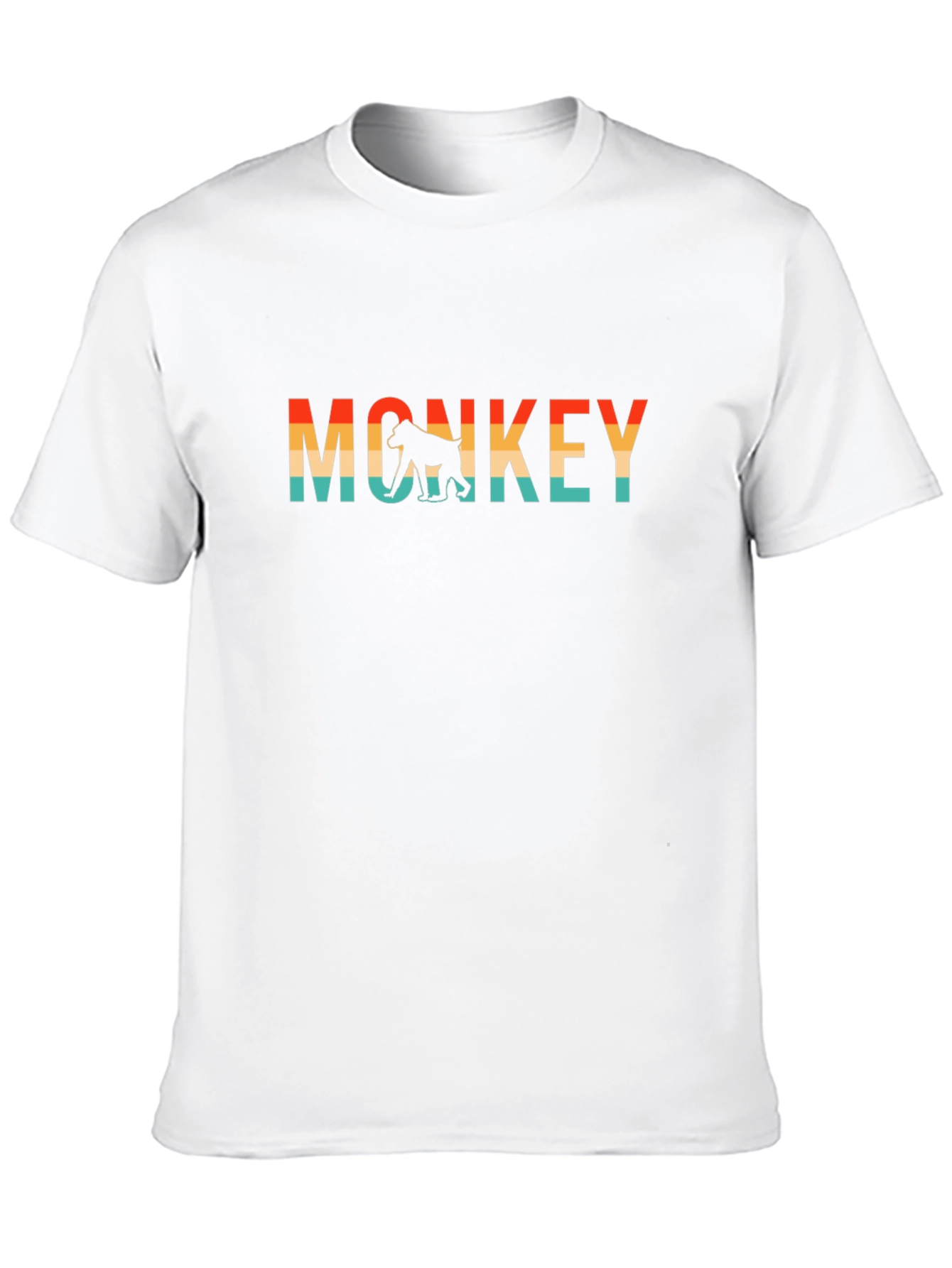 Black Retro Monkey Graphic T-Shirt - Stylish Crew Neck Tee view 10
