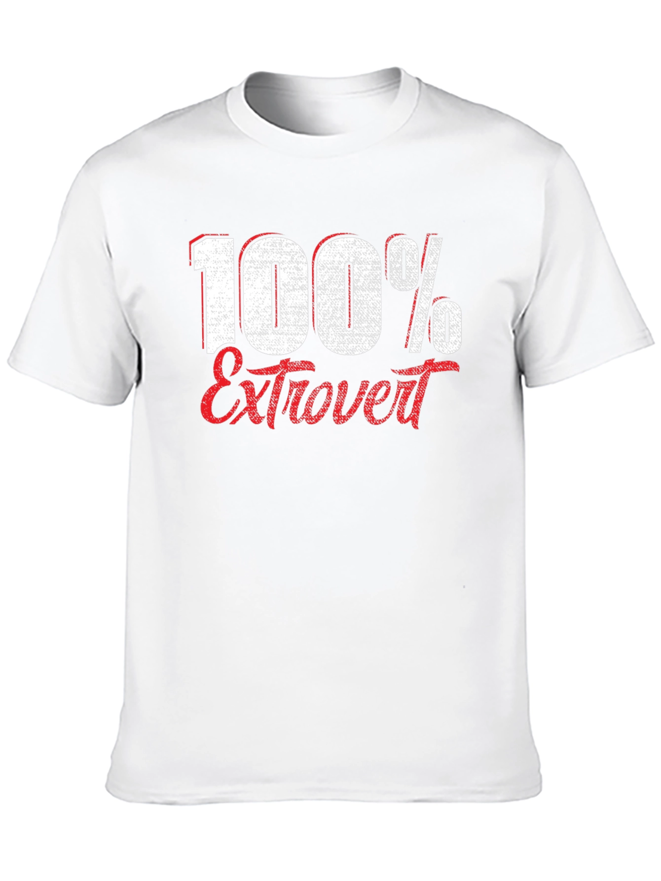 Black 100% Extrovert Graphic T-Shirt view 10