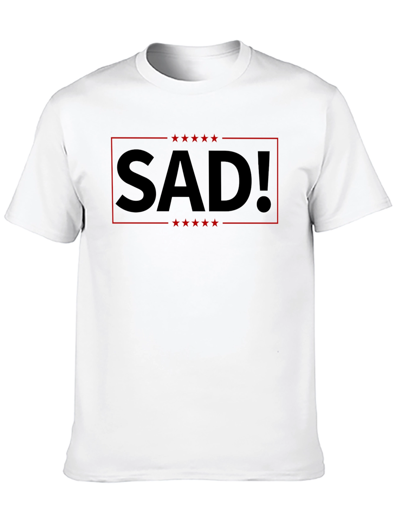Black SAD! Graphic Tee - Political Statement T-Shirt view 10