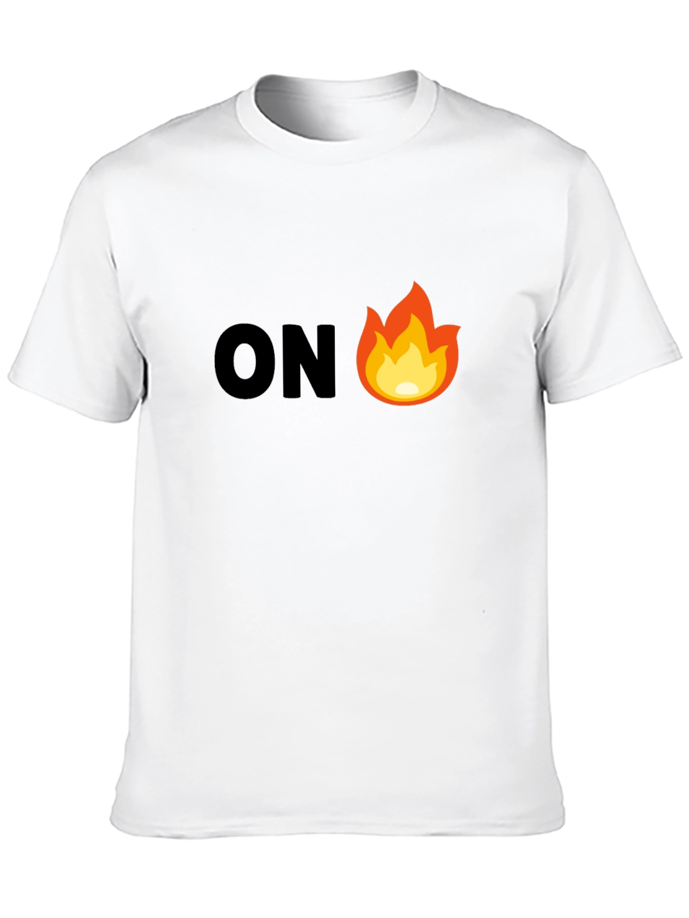Black On Fire Graphic Tee - Men's Black T-Shirt view 10