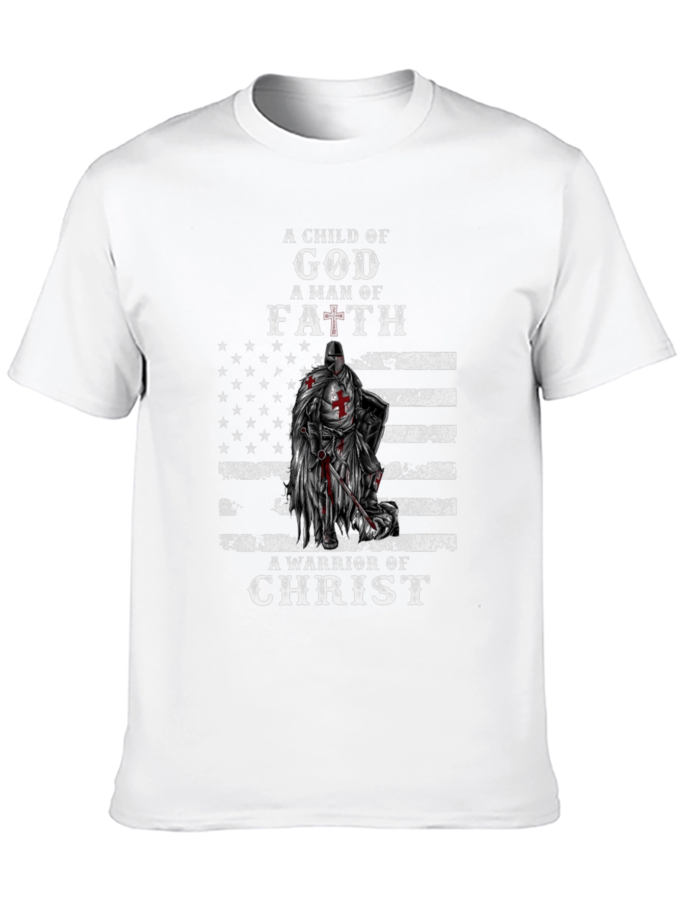 Black Faith Warrior Graphic Tee view 10