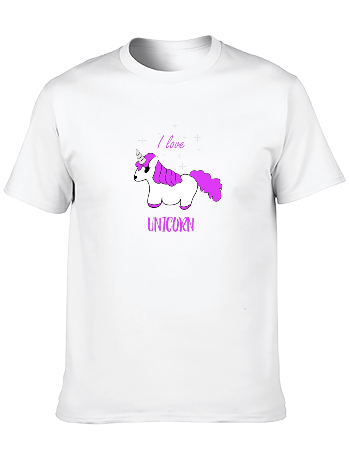 Black I Love Unicorns Graphic T-Shirt view 10