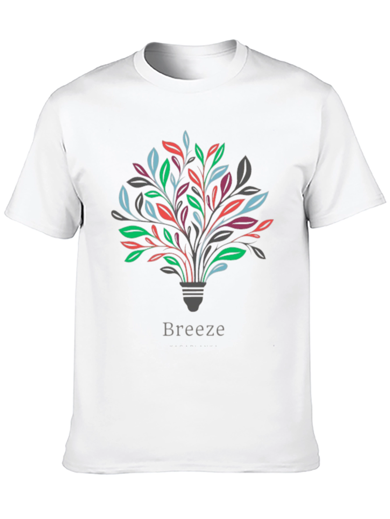 Black Men's "Breeze" Graphic Tee - Stylish Comfort view 10