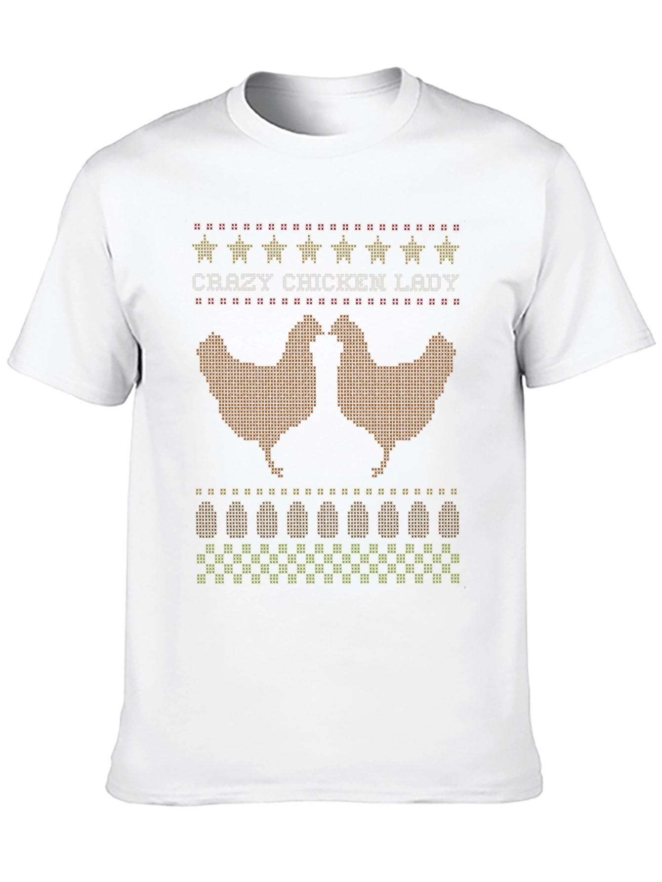 Black Crazy Chicken Lady Graphic T-Shirt view 10
