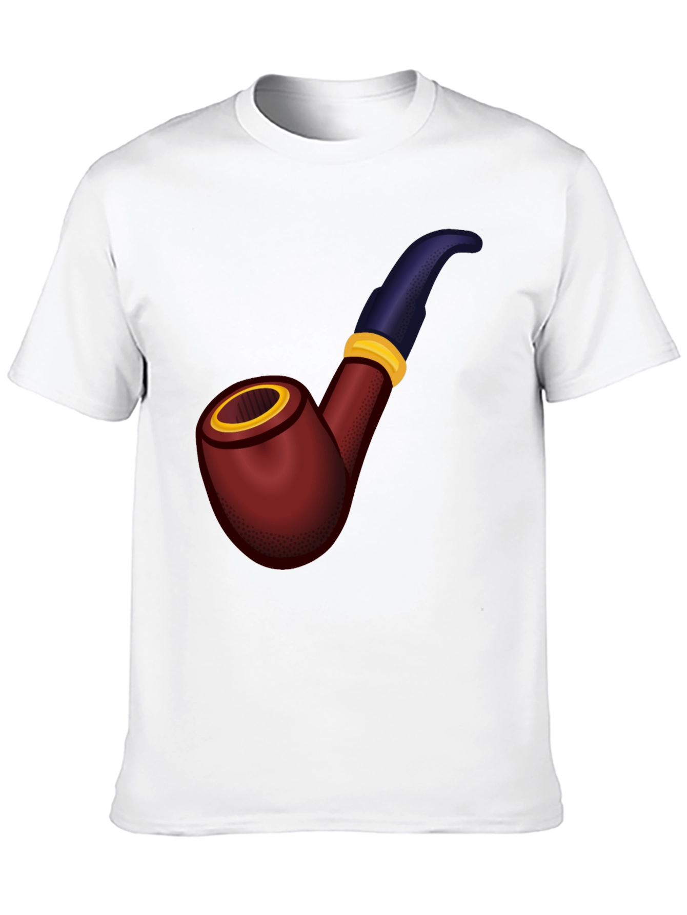 Black Smoking Pipe Graphic Tee - Classic Style view 10