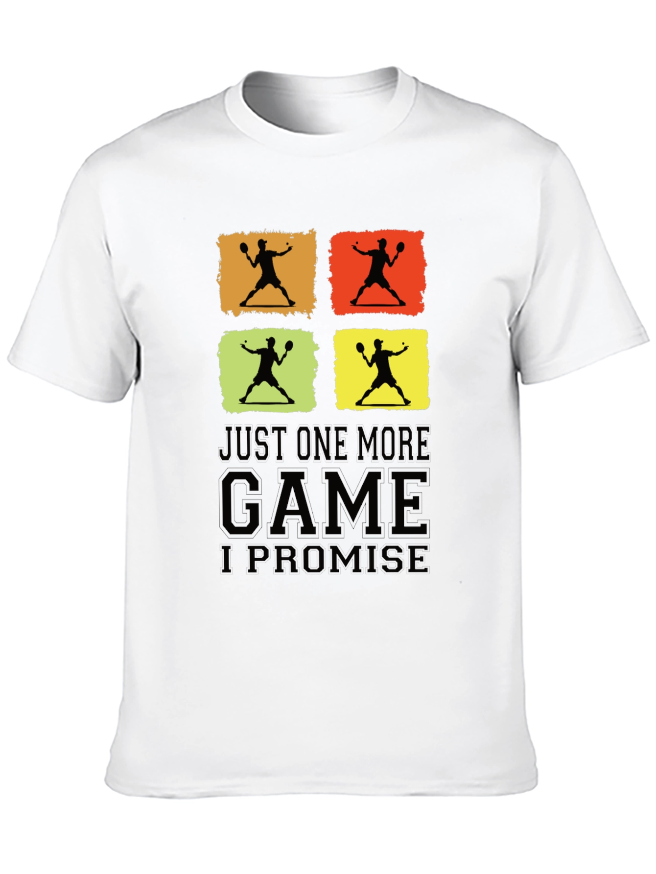 Black Just One More Game Promise Black Graphic Tee view 10