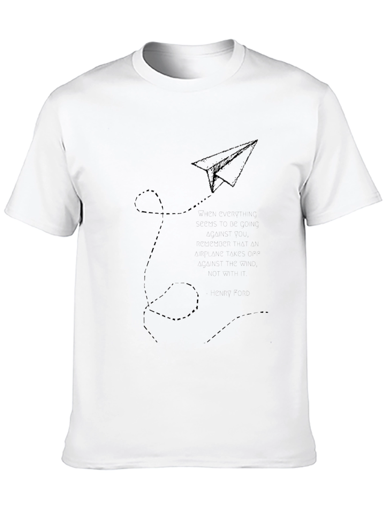 Black Paper Airplane Flight Black T-Shirt view 10