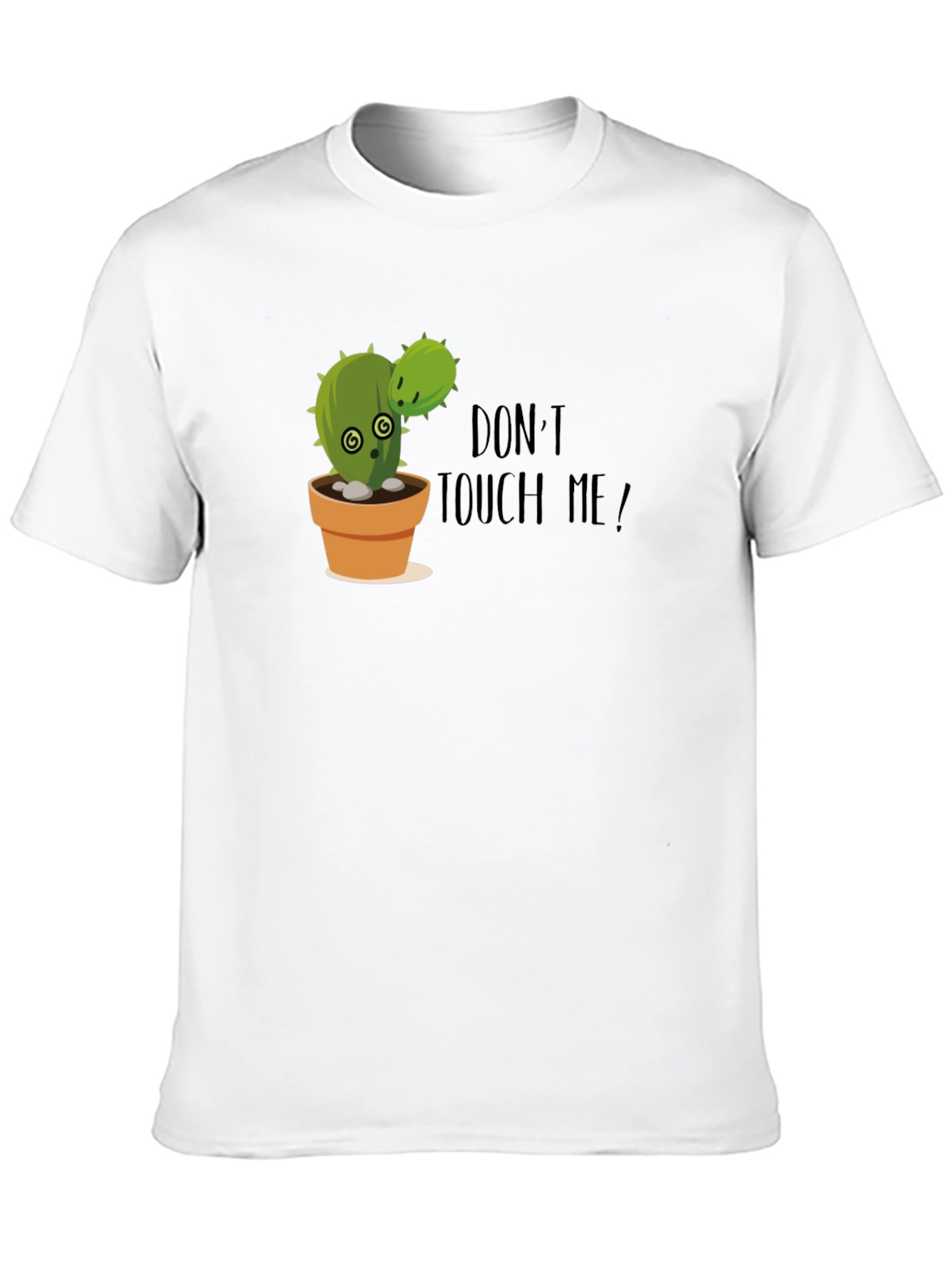 Black Funny Cactus Graphic Tee - Don't Touch Me! view 10