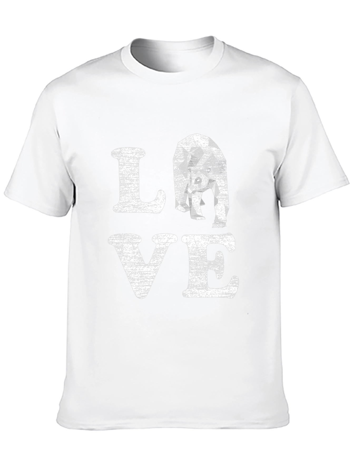 Black Love Elephant Graphic Tee - Black Cotton Blend view 10