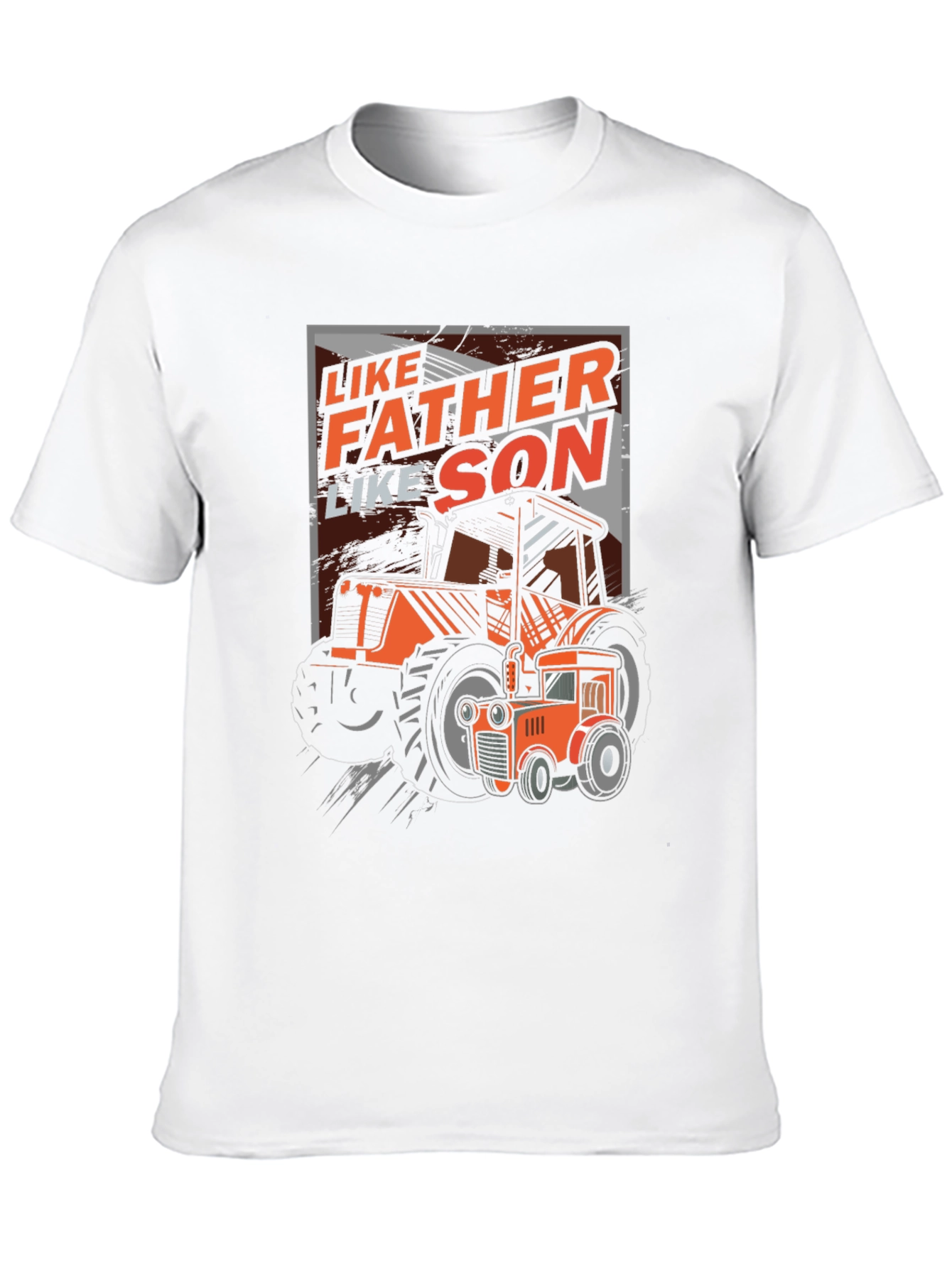 Black Like Father Like Son Tractor Graphic T-Shirt view 10