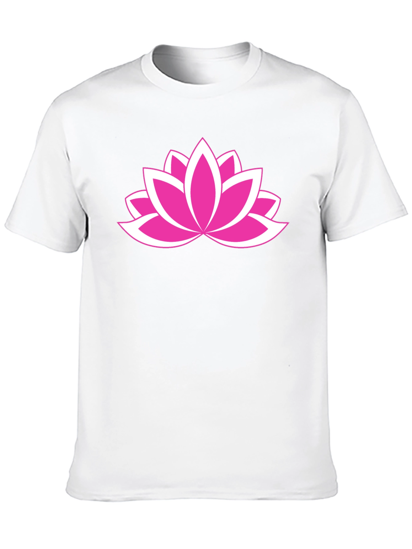 Black Lotus Flower Graphic Tee - Black Cotton Comfort view 10
