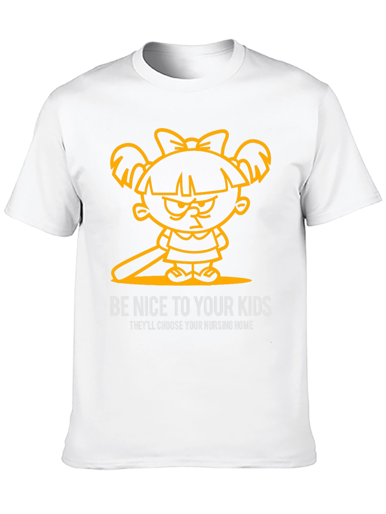 Black Be Nice To Your Kids Graphic Tee view 10