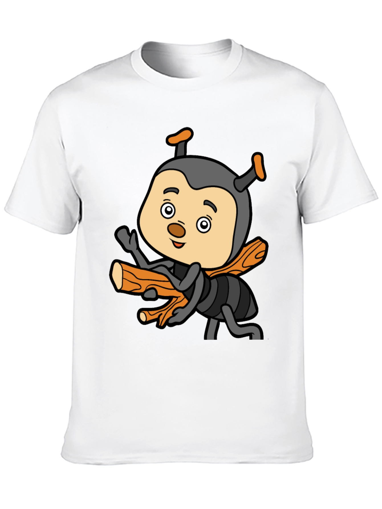 Black Cartoon Bee T-Shirt - Fun & Unique Design view 10