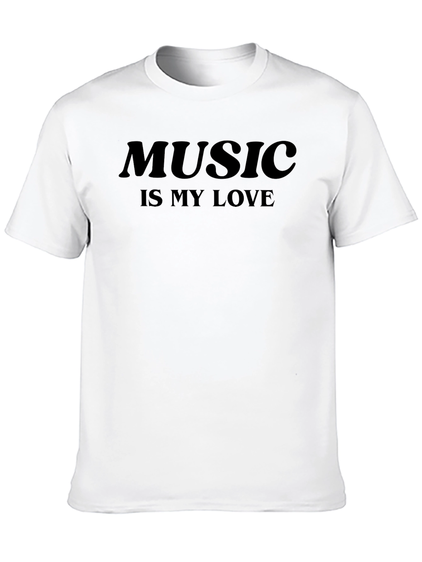 Black Music Is My Love Black Graphic Tee view 10