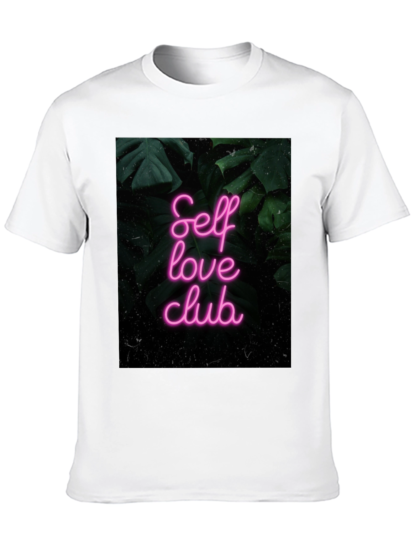 Black Self Love Club Graphic Tee - Black Cotton T-Shirt view 10
