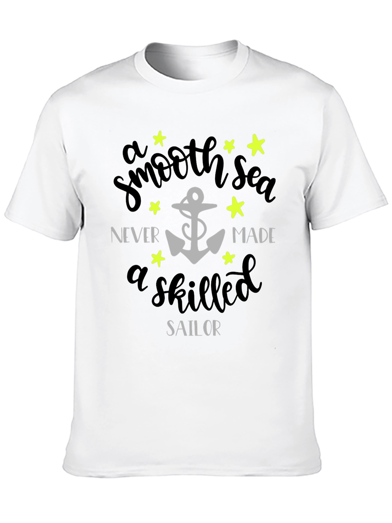 Black Smooth Sea Skilled Sailor Graphic Tee - Black view 10