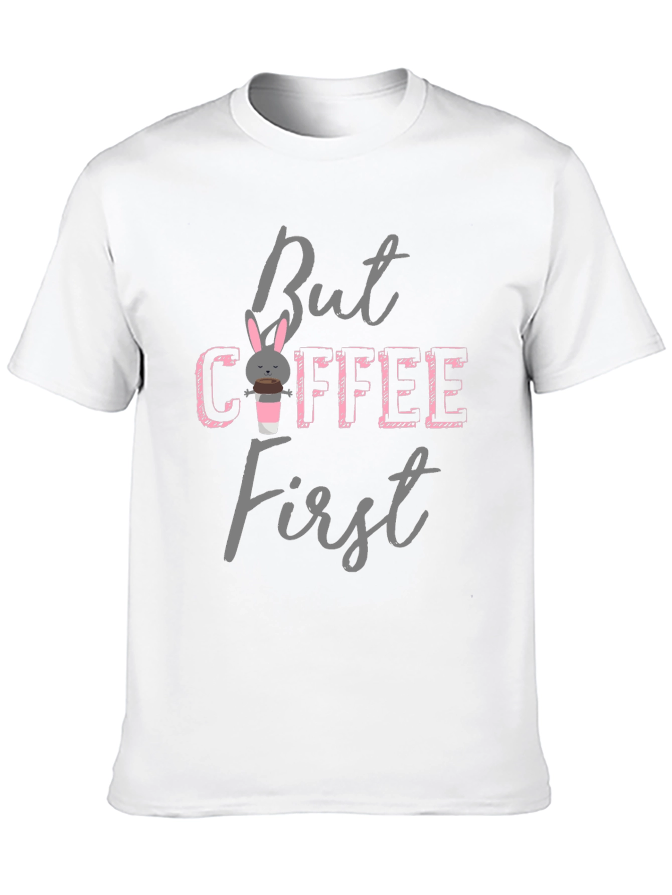Black But Coffee First Bunny T-Shirt view 10