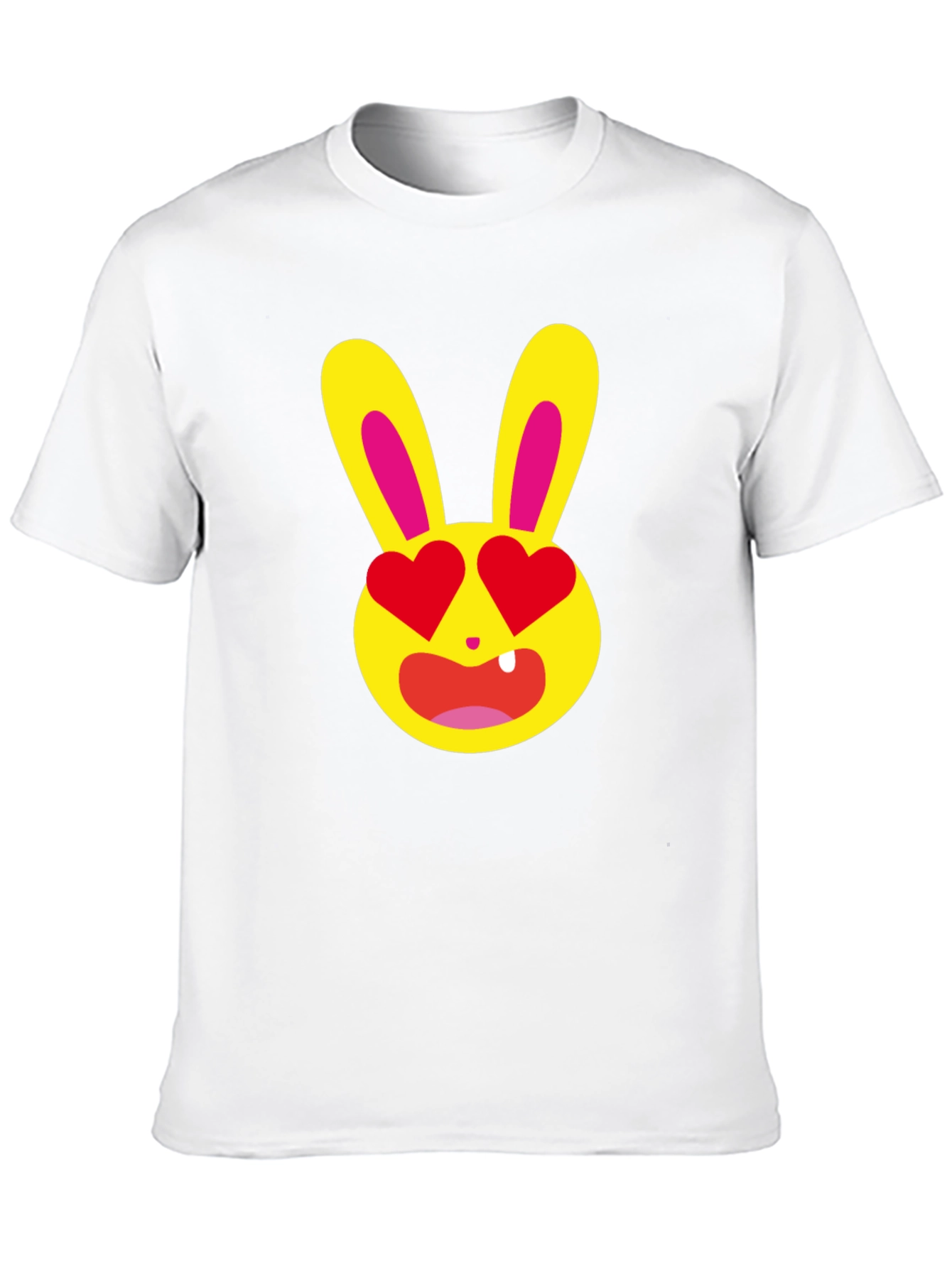 Black Love Bunny T-Shirt - Unique Graphic Tee view 10