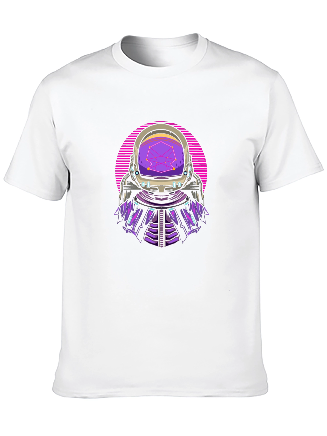 Black Retro Astronaut T-Shirt - Galactic Style view 10