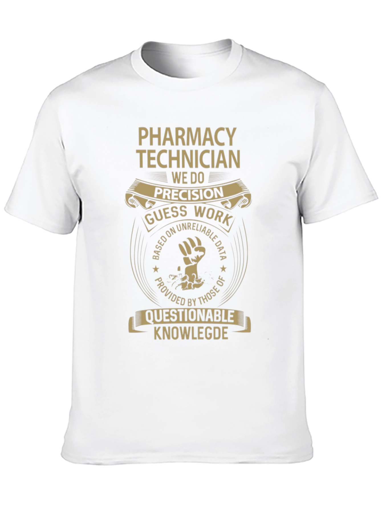 Black Pharmacy Technician Graphic T-Shirt - Precision & Humor view 10