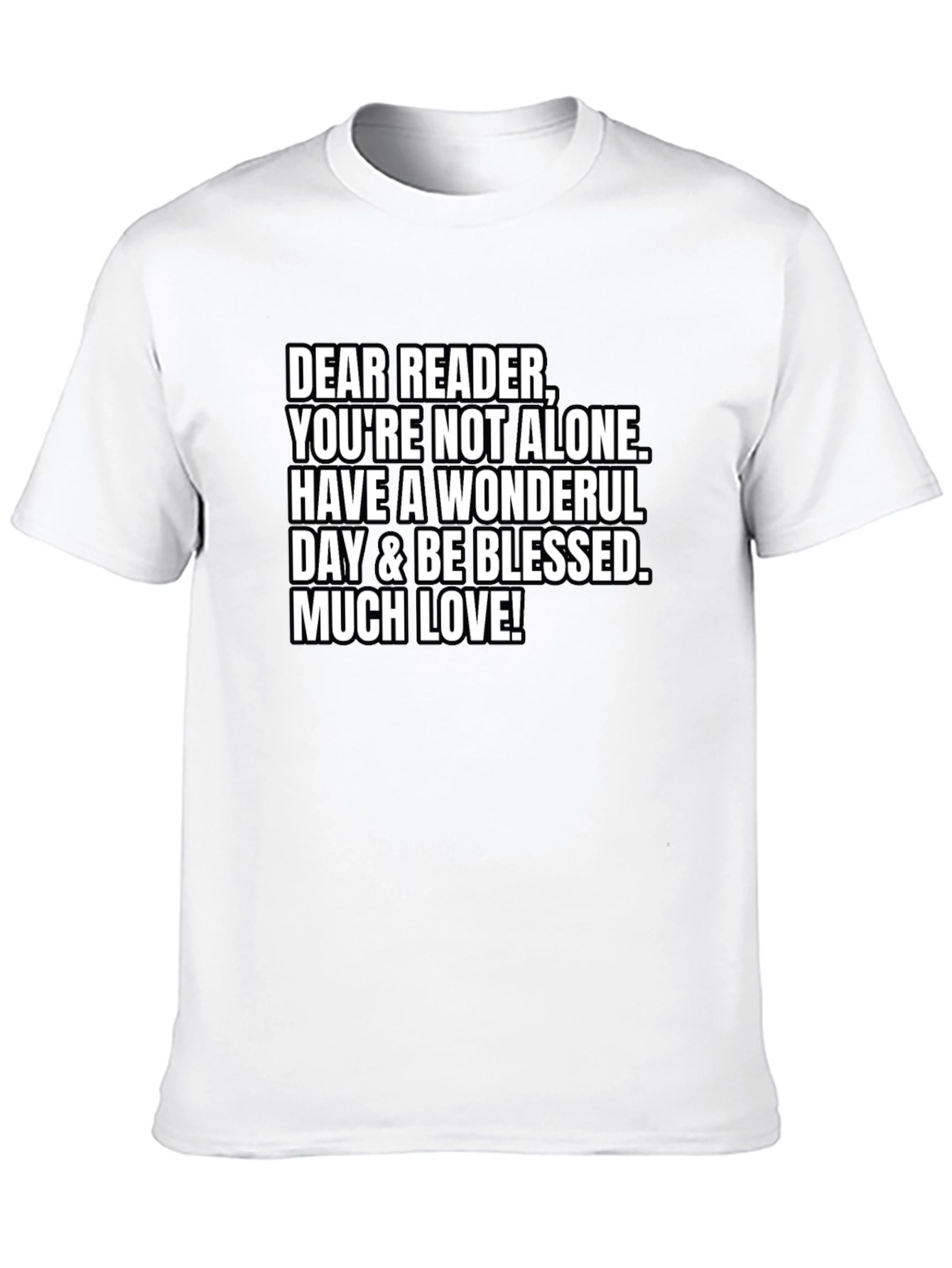 Black Dear Reader T-Shirt - You're Not Alone view 10