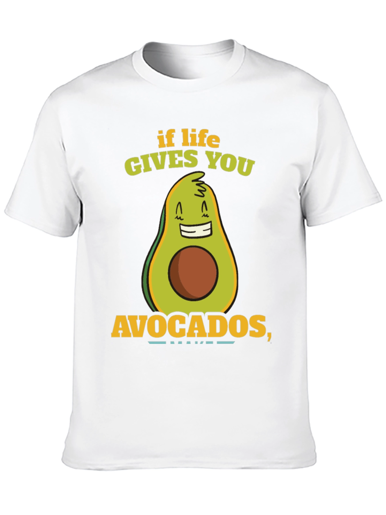 Black Funny Avocado T-Shirt - If Life Gives You Avocados view 10