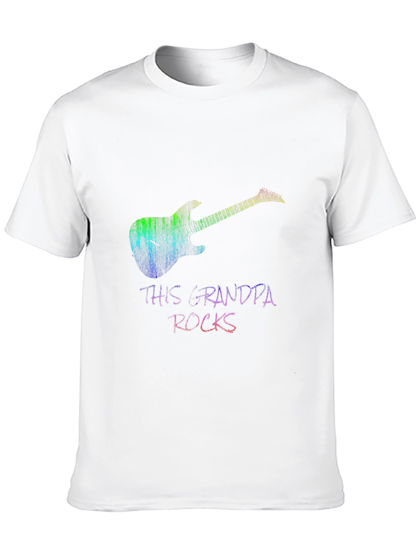Black This Grandpa Rocks Guitar T-Shirt view 10