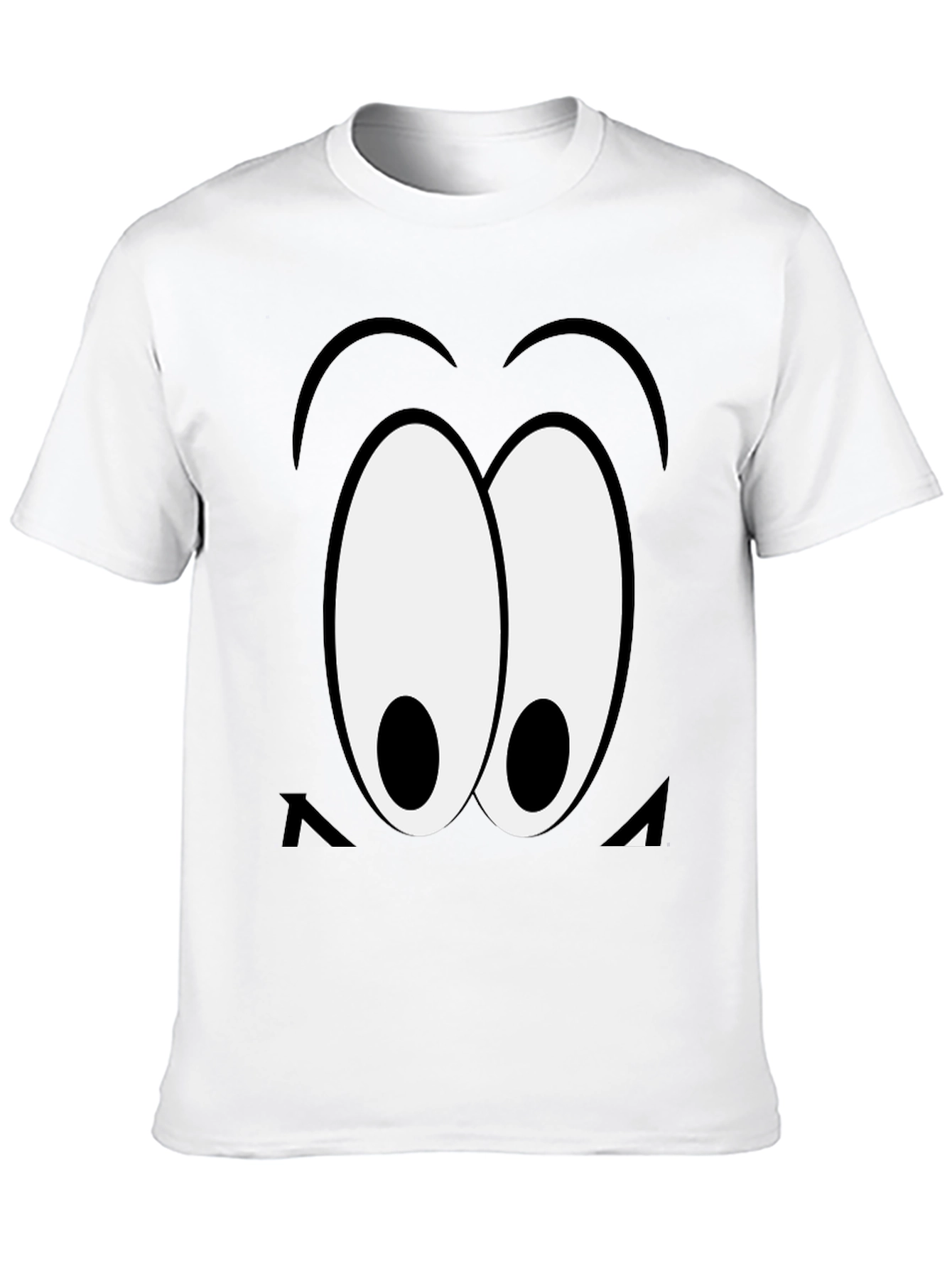 Black Cartoon Eyes Black T-Shirt view 10